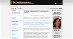 Desktop Screenshot of extech-online.com